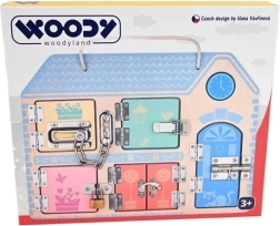WOODYLAND Oktató ügyességi tábla zárakkal
