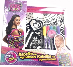 Kiszínezhető City táska – kreatív gyerek kézitáska színezéshez