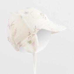 Nyári muszlin sapka napellenzővel New Baby Zoe