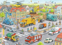 Ravensburger puzzle járművek a városban 100 darab