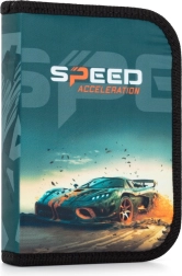 Egyemeletes iskolai tolltartó autós mintával Oxybag