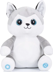 Plüss husky fényekkel és zenével CHIPOLINO