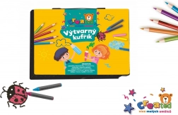 Kreatív festőkészlet műanyag bőröndben