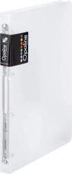 A4-es gyűrűs iratrendező polipropilénből, átlátszó