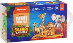 Építőjáték Mini Waffle - Szafari Állatkák 50 darab