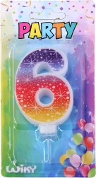 Parti gyertya szám 6 Csillagok