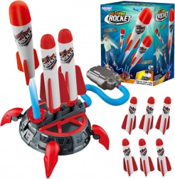 Woopie habszivacs rakétalövő állomás pumpával, 6 rakétával