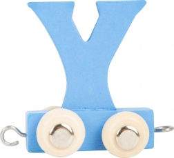 Fa vonat kocsival Y betűvel – színes vagon small foot