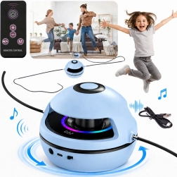 Elektromos interaktív ugrálós edzőeszköz zenével, Bluetooth-szal, távirányítóval és számlálóval
