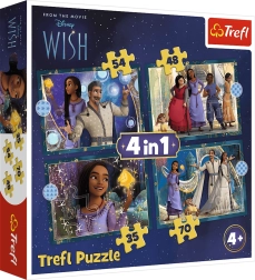 Puzzle 4 az 1-ben DISNEY Wish – teljesült kívánságok
