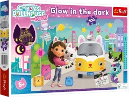 Világító puzzle – Gabby varázsháza, 100 darab