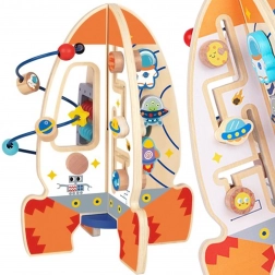 Nagy fa multifunkcionális oktató játék rakéta a Tooky Toy-tól