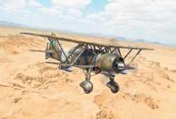 Repülőgép modell Fiat CR.42 Falco éjszakai vadász