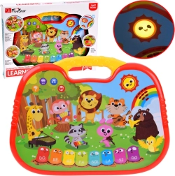 Interaktív oktató billentyűk állatkákkal és dallamokkal