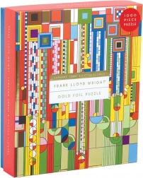 galison puzzle frank lloyd wright saguaro cactus and forms 1000 darabos, metálfényű