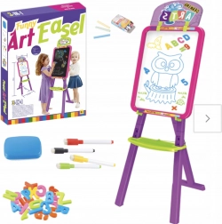 nagy, kétoldalas, mágneses krétatábla 3 az 1-ben