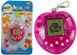 Elektronikus TAMAGOTCHI játék, rózsaszín, rövid lánccal