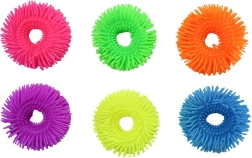 Bolyhos stresszoldó karkötő puha gumiból