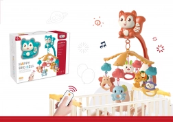 Ágy fölé szerelhető mókusos körforgó projektorral és távirányítóval