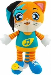 CHICCO Lampo plüssfigura zenével, 30 cm, a 44 CATS sorozatból