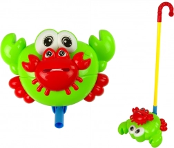 Tolható játék – zöld rák csengővel