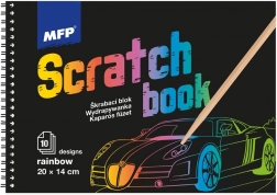 Karcolós képek blokk szivárvánnyal 20x14 cm