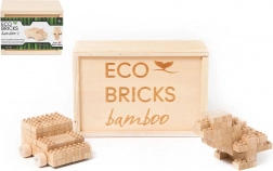 Fa építőjáték 45 darabból dobozban