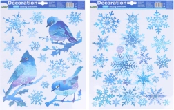 Ablakra ragasztható karácsonyi dekoráció 41 × 29 cm