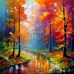 Gyémántfestés Erdő nyugalma 30 × 40 cm