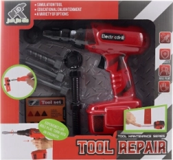 Gyerek akkumulátoros fúrógép cserélhető feltétekkel