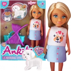 Woopie Royal baba babakocsival és kiskutyával