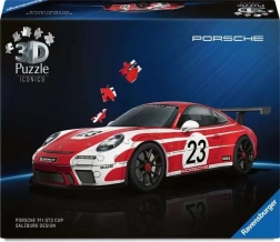 3D puzzle RAVENSBURGER Iconics: PORSCHE 911 GT3 Cup Salzburg – 108 darab