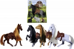 játék ló 19 cm nyereggel és fésűvel – NATURE WORLD