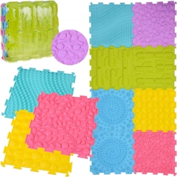 Szenzoros padló puzzle alátét 8 db – motorikafejlesztés és szórakozás