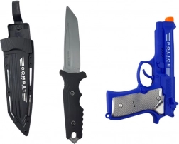 PLEJO rendőrségi játékkészlet hangos pisztollyal és késsel