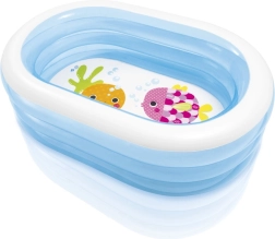Felfújható ovális bálnás medence 163 × 107 × 46 cm
