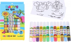 Üvegfesték készlet 11+1 10 ml