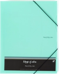 PASTELINI A4 gumis mappa, zöld, PP