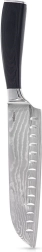 31 cm-es szantoku konyhakés damaszkolt acélból