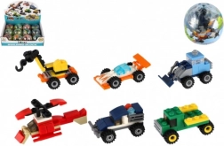 Építőkészlet közlekedési eszközök golyóban