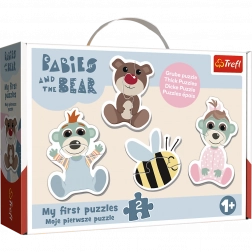 Puzzle Baby Classic Barátság kisbabák – BOBAŠKI I MIŚ (Trefl)