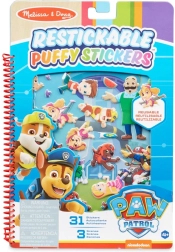 Újrahasználható pufi matricák PAW PATROL – foglalkoztató könyv 19 × 28 cm