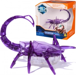 Hexbug robotikus lila skorpió fénnyel – szenzoros mozgó játék