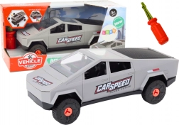 Szerelhető autó gyerekeknek csavarhúzóval – szürke