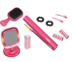 Gyerek hajstúdió hajsimítóval és LED tükörrel