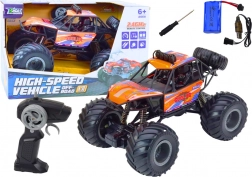 Narancssárga Off-road RC Autó Gyerekeknek Amortizátorokkal