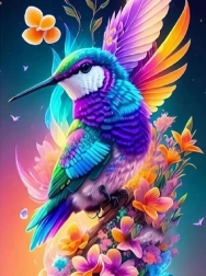 Gyémánt mozaik - Kolibri