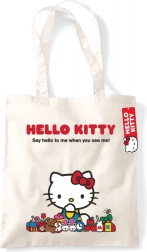 Természetes bevásárlótáska HELLO KITTY