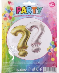 40 cm-es felfújható kérdőjel lufi