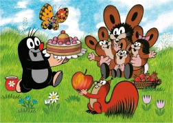 Dino Puzzle Krtek Születésnap 24 Maxi Darabok